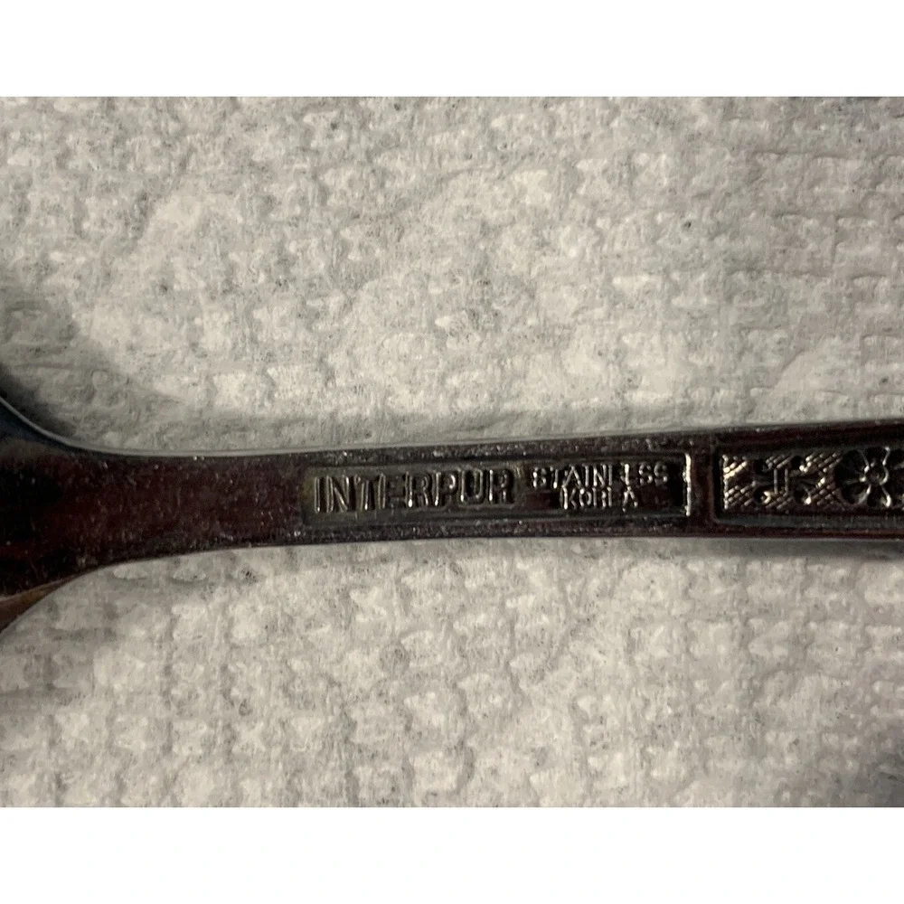 Interpur FLORENZ 8 Eight Petal Stainless 4 Teaspoons Korea